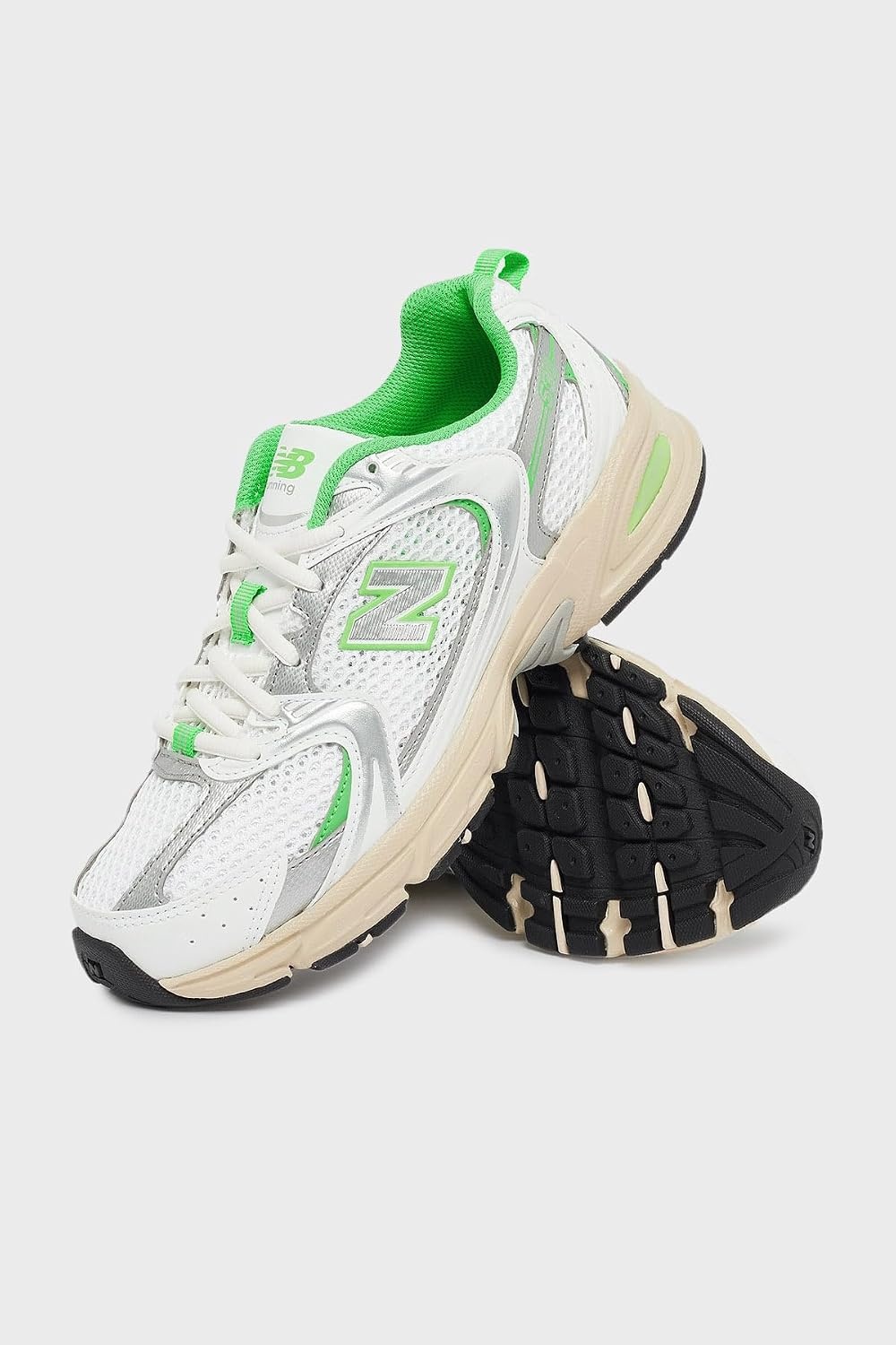 image:imageNew Balance Mens 530 Walking ShoesPure WhitePalm Leaf