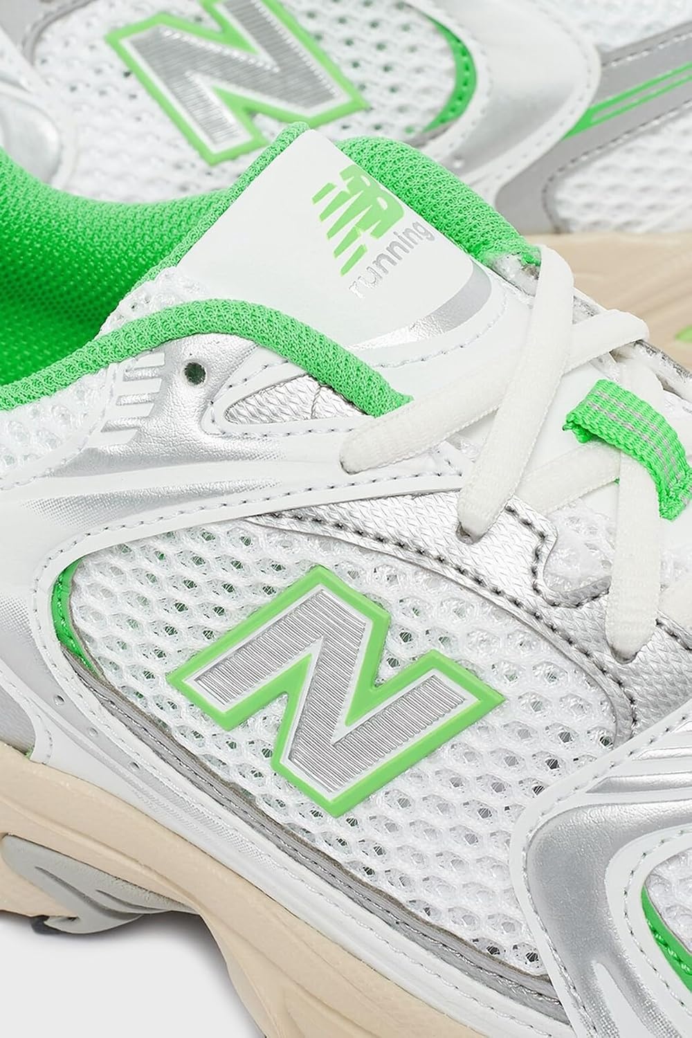 image:imageNew Balance Mens 530 Walking ShoesPure WhitePalm Leaf