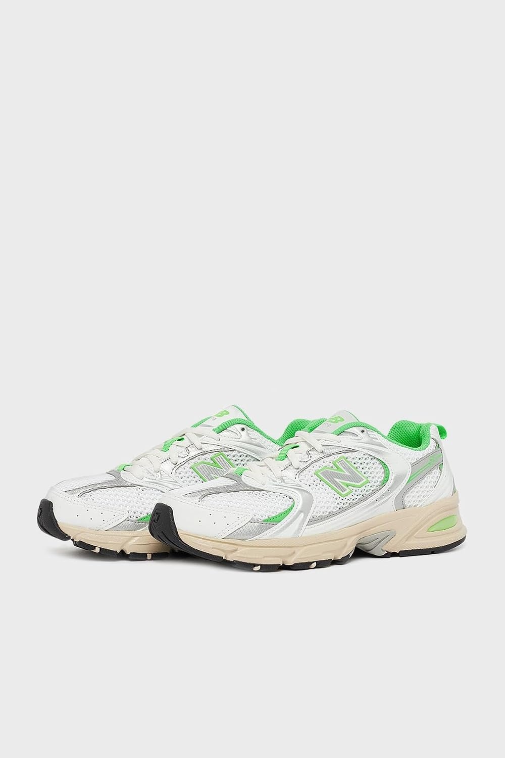 image:imageNew Balance Mens 530 Walking ShoesPure WhitePalm Leaf