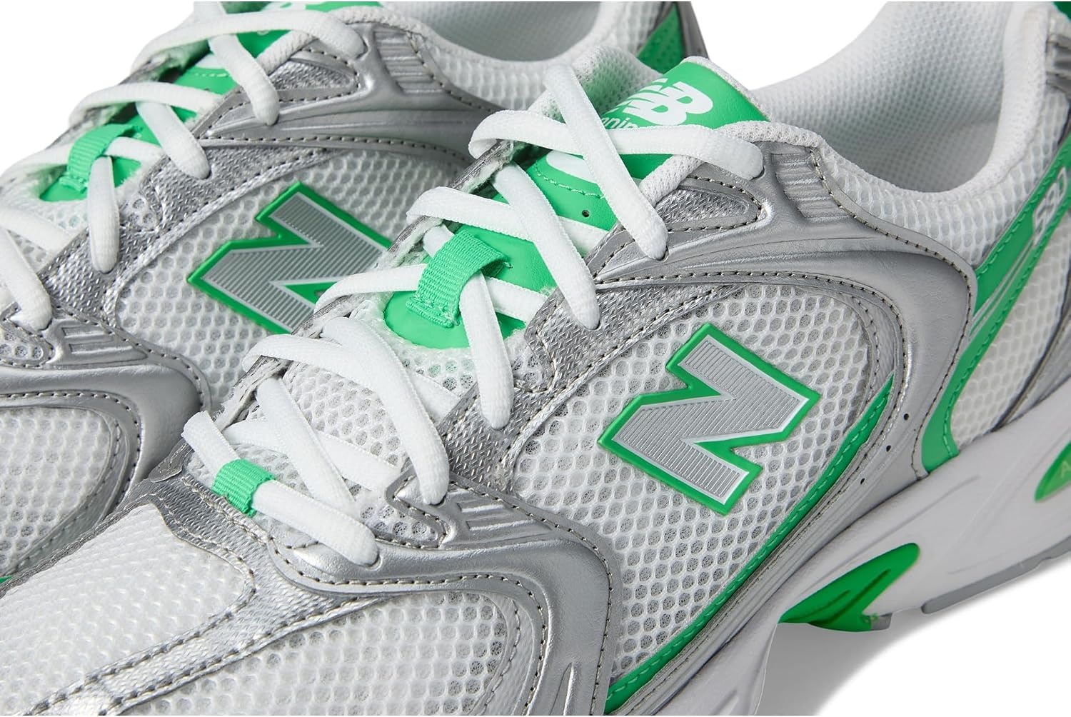 image:imageNew Balance Mens 530 Walking ShoesSilver MetallicGreen Apple