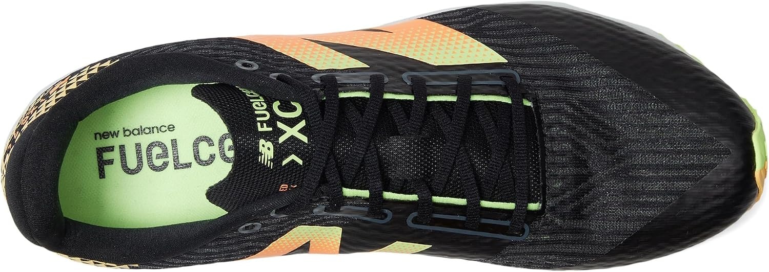 image:imageNew Balance Unisex Adult FuelCell Xc7 V5 Cross Trainer ShoesBlackBleached Lime Glo 2