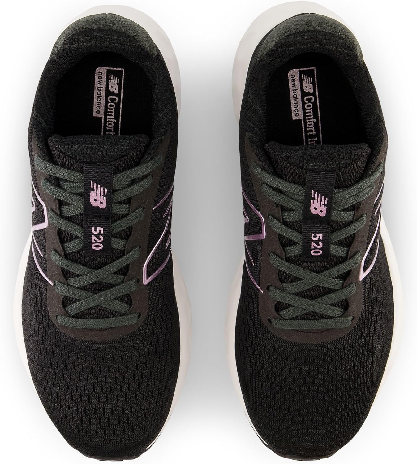 image:imageNew Balance Womens 520 V8 ShoesBlackWhite