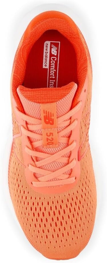 image:imageNew Balance Womens 520 V8 ShoesNeo FlameSilver MetallicGulf Red