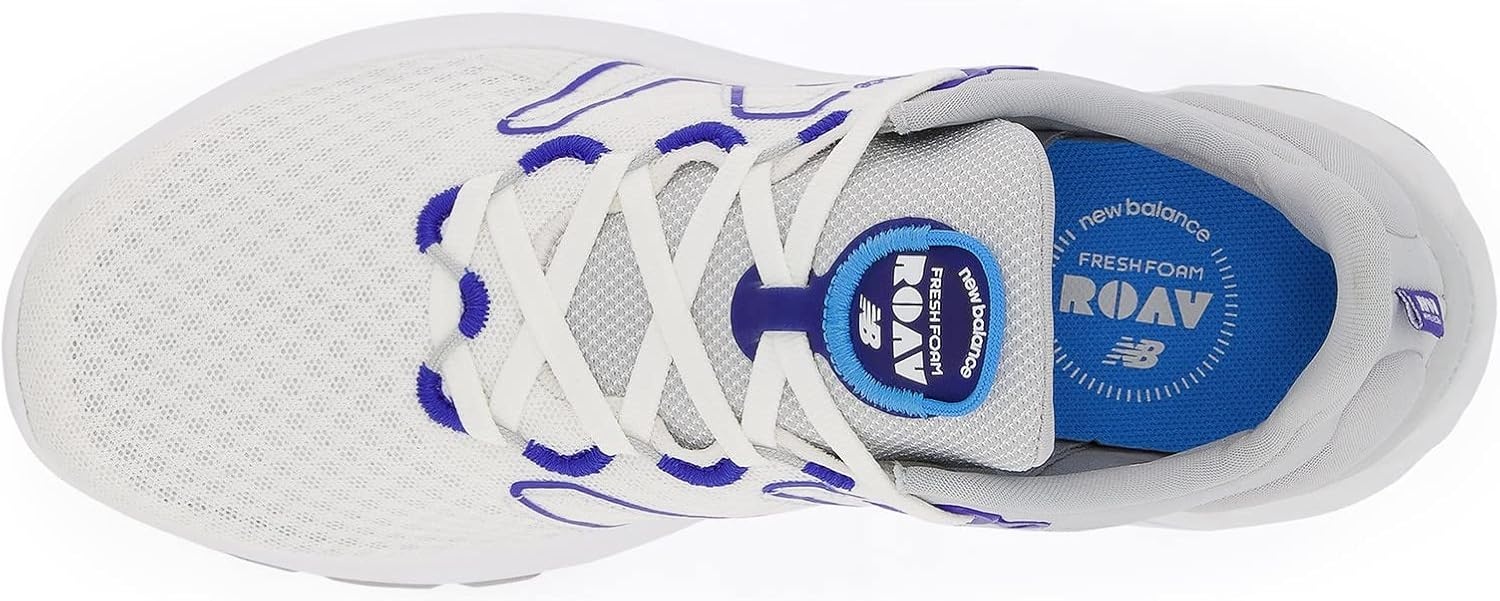 image:imageNew Balance Womens Fresh Foam Roav V2 SneakerWhiteLight AluminumInfinity Blue