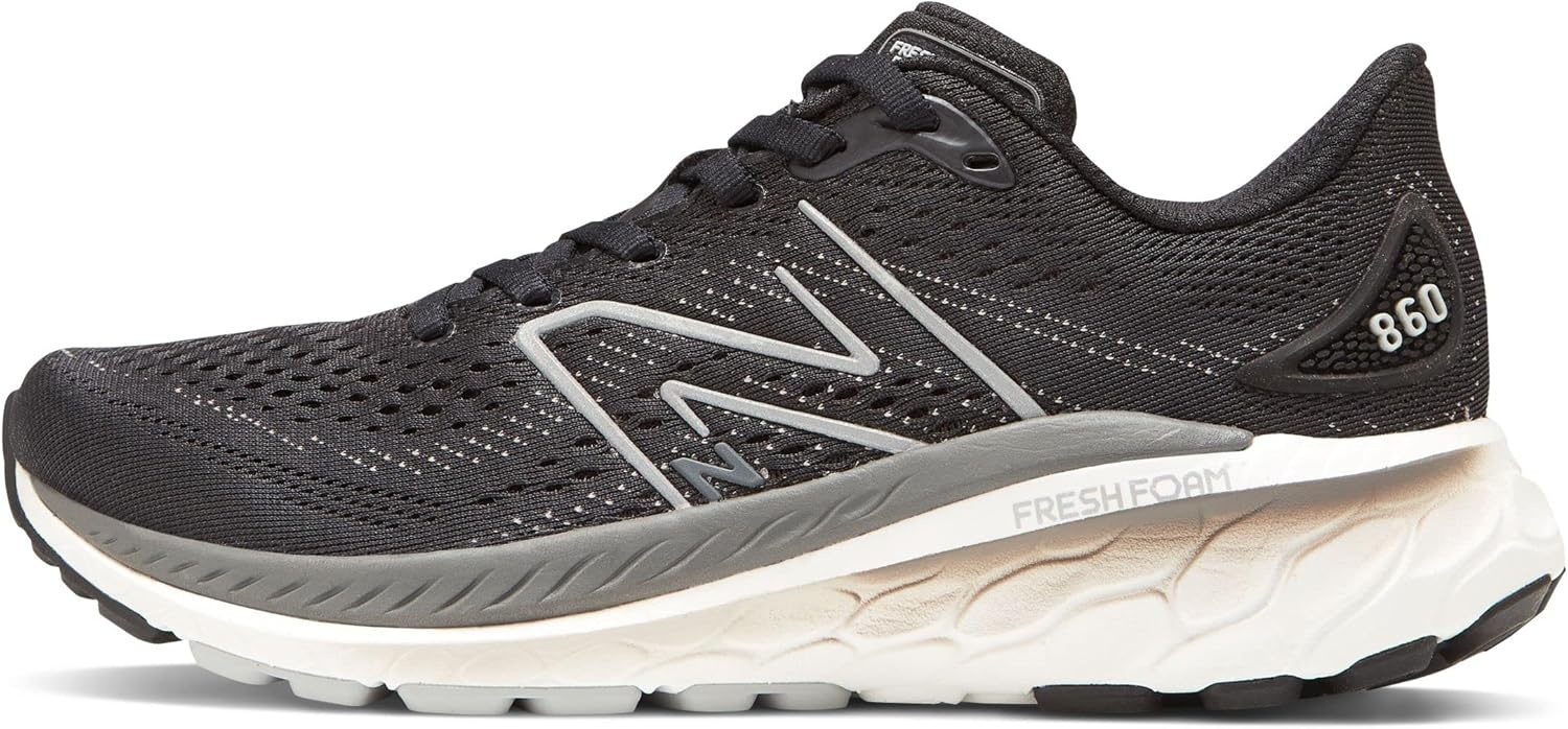 image:imageNew Balance Womens Fresh Foam X 860 V13BlackWhiteCastlerock