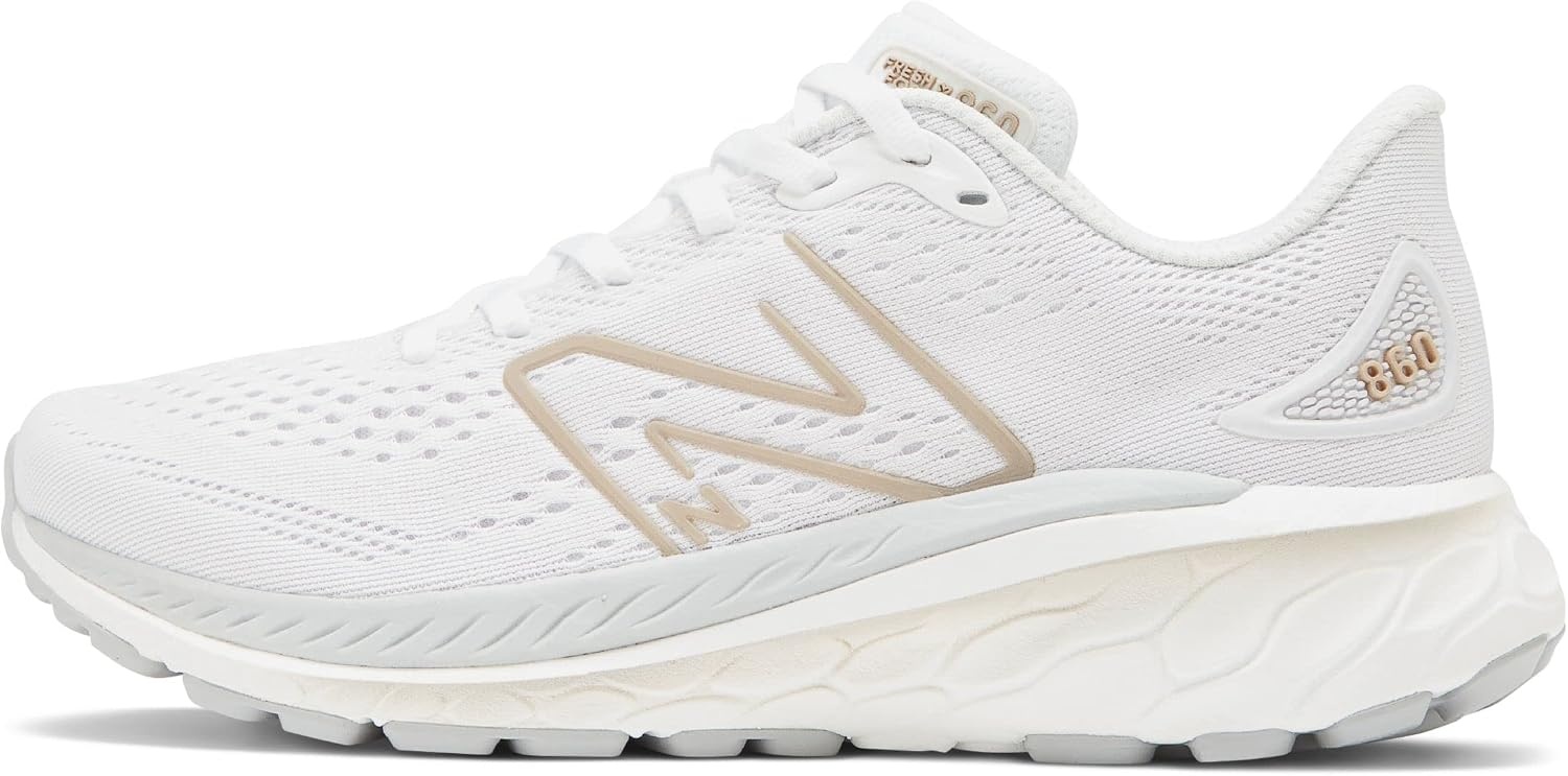 image:imageNew Balance Womens Fresh Foam X 860 V13WhiteLight AluminumLight Gold Metallic