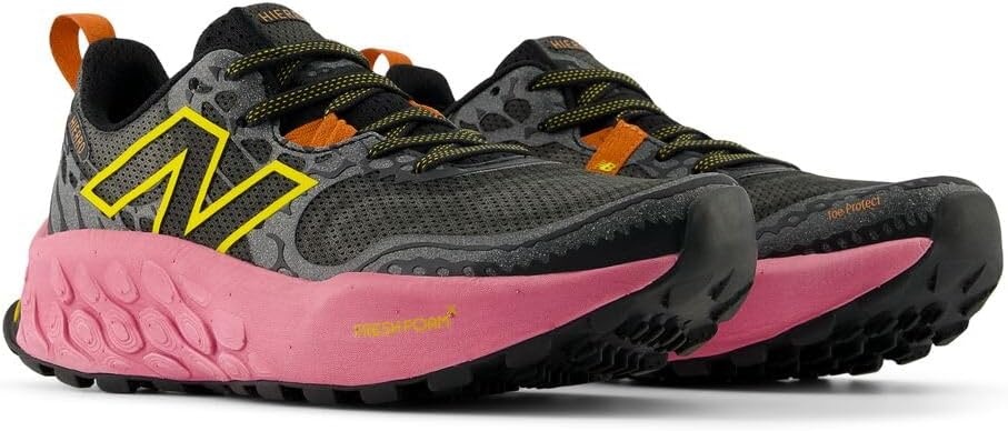 image:imageNew Balance Womens Fresh Foam X Hierro V8BlackReal PinkGinger Lemon