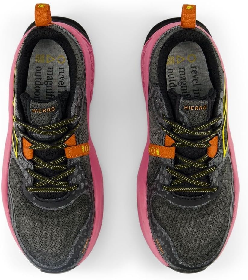 image:imageNew Balance Womens Fresh Foam X Hierro V8BlackReal PinkGinger Lemon