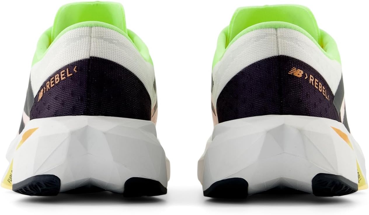 image:imageNew Balance Womens FuelCell Rebel V4WhiteBleached Lime GloHot Mango