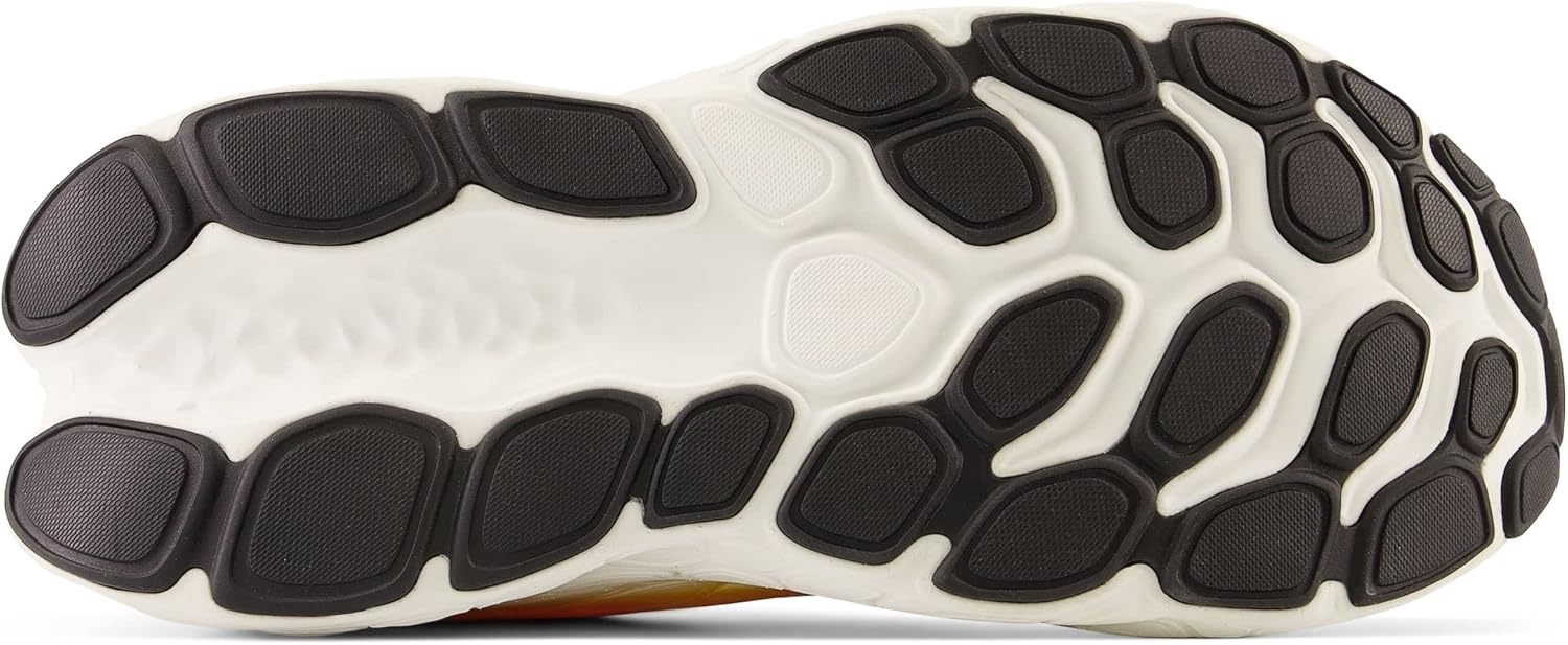 image:imageNew Balance mens Fresh Foam X More V4Aluminum GreyNeon DragonflyHot Marigold