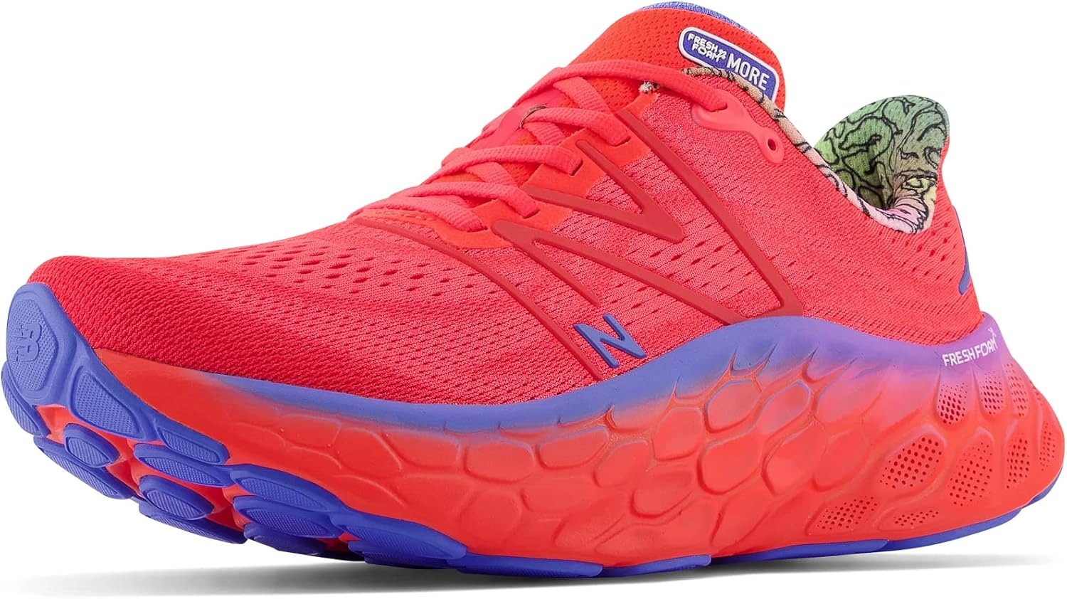image:imageNew Balance mens Fresh Foam X More V4Electric RedBright Lapis