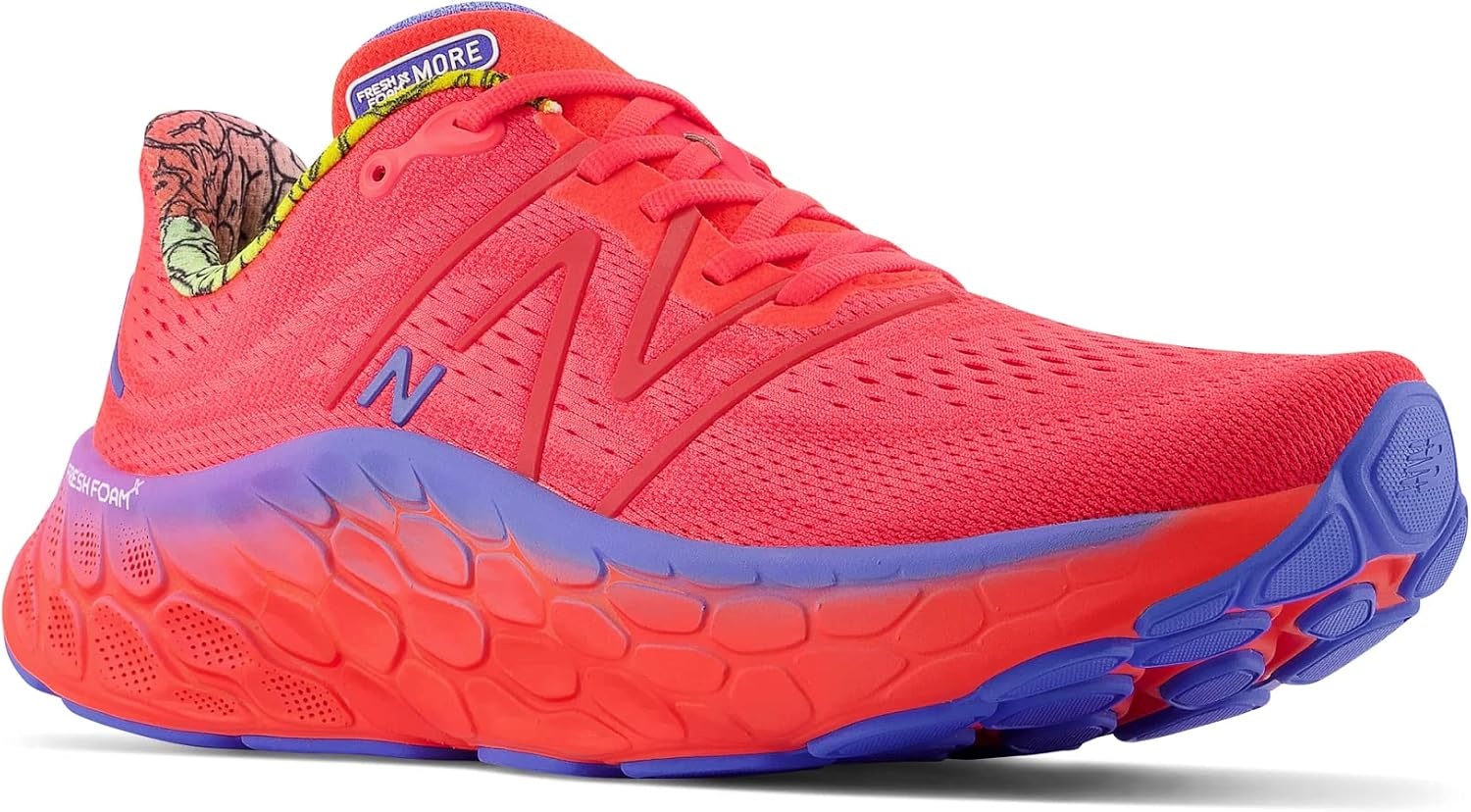 image:imageNew Balance mens Fresh Foam X More V4Electric RedBright Lapis