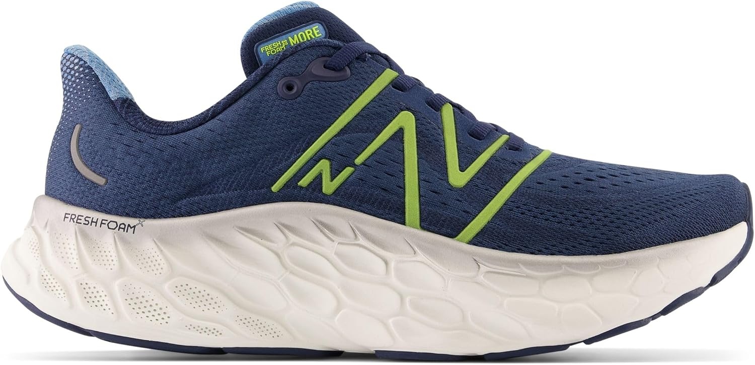 image:imageNew Balance mens Fresh Foam X More V4Nb NavyCosmic PineappleHeritage Blue