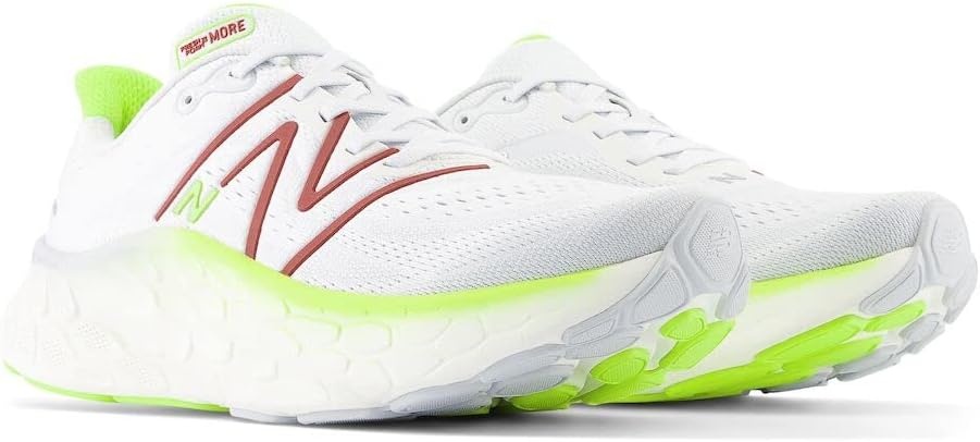 image:imageNew Balance mens Fresh Foam X More V4Quartz GreyThirty WattBrick Red