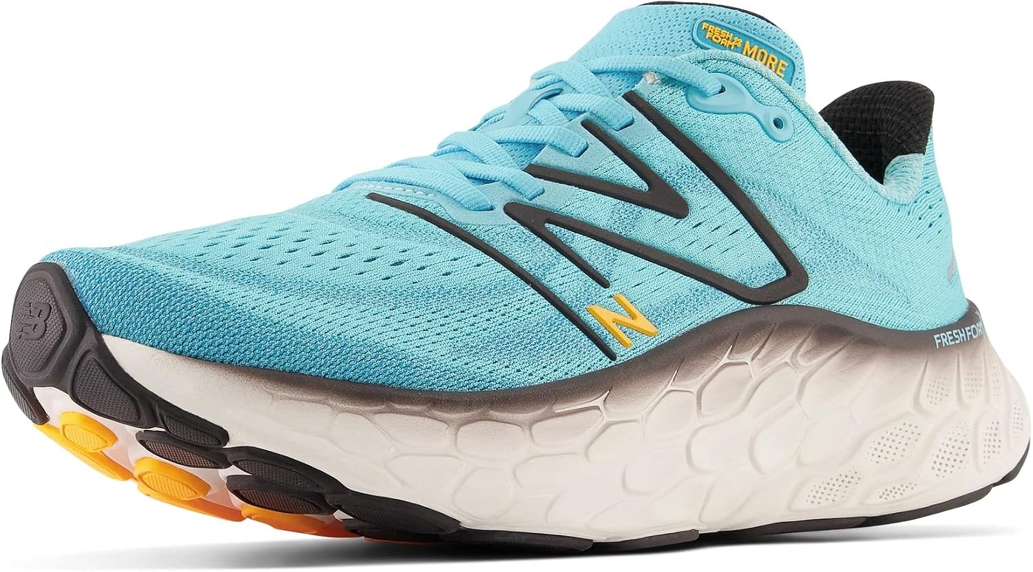 image:imageNew Balance mens Fresh Foam X More V4Summer AquaBlackHot Marigold