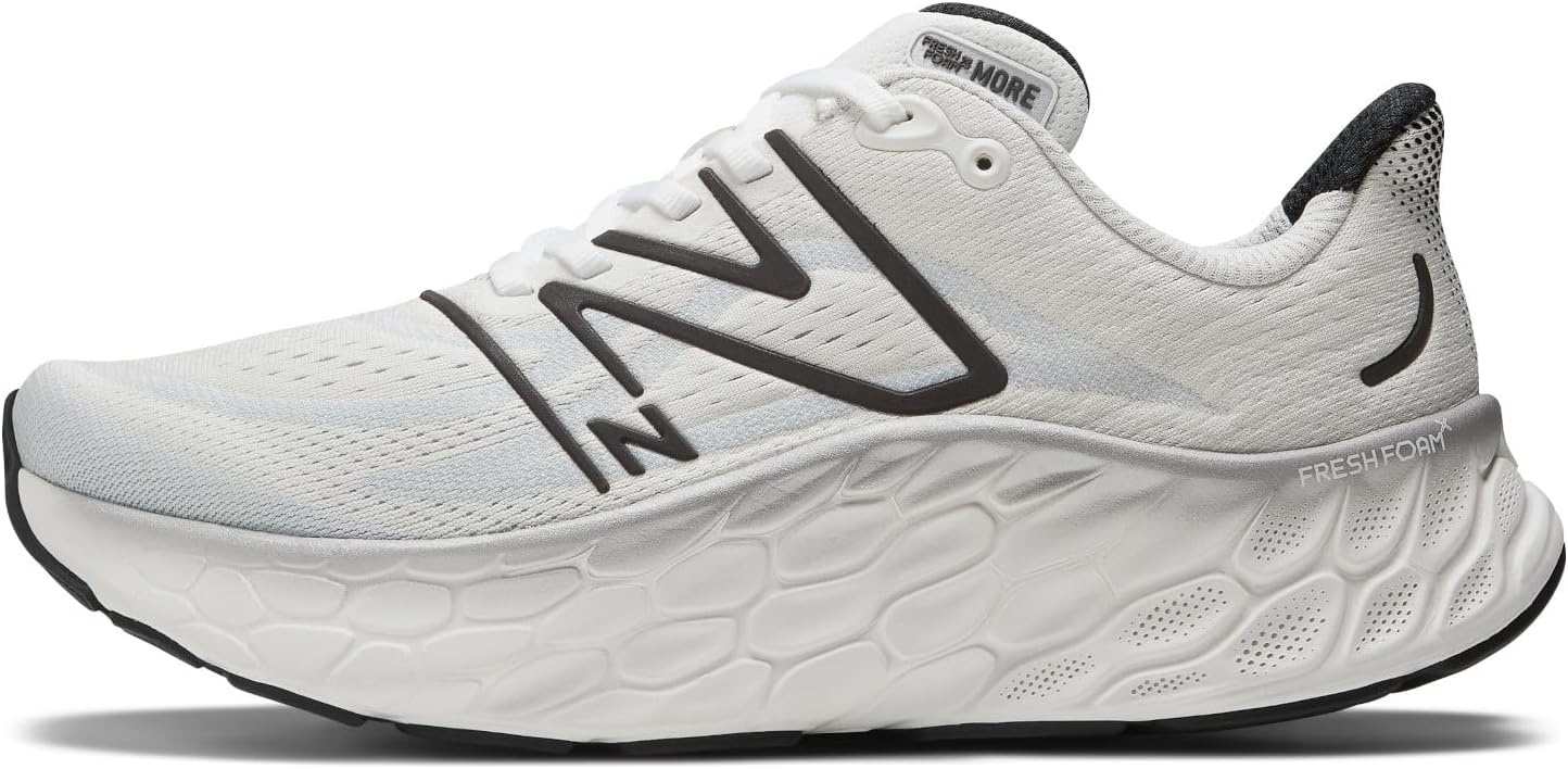 image:imageNew Balance mens Fresh Foam X More V4WhiteBlack MetallicBlack