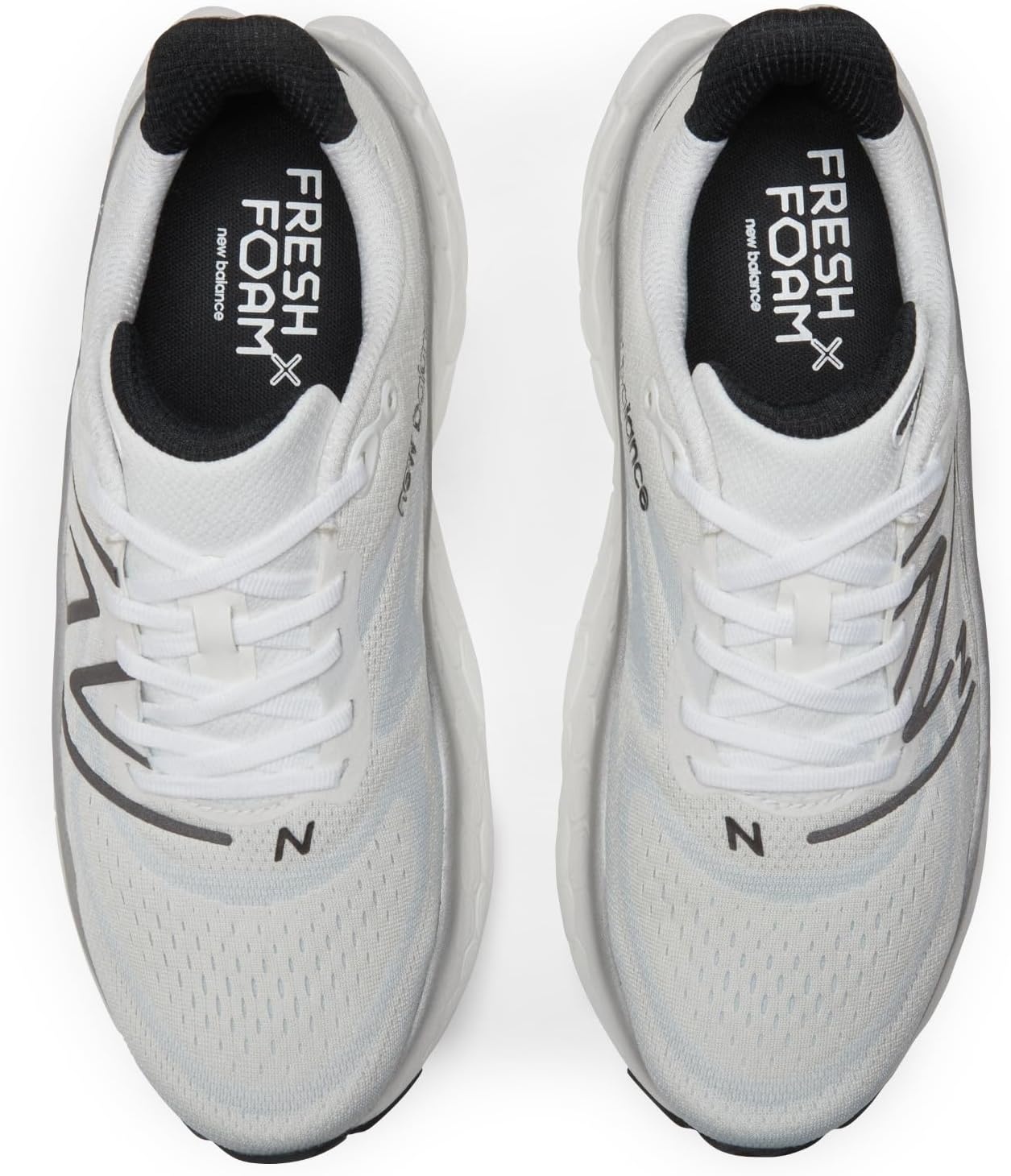 image:imageNew Balance mens Fresh Foam X More V4WhiteBlack MetallicBlack