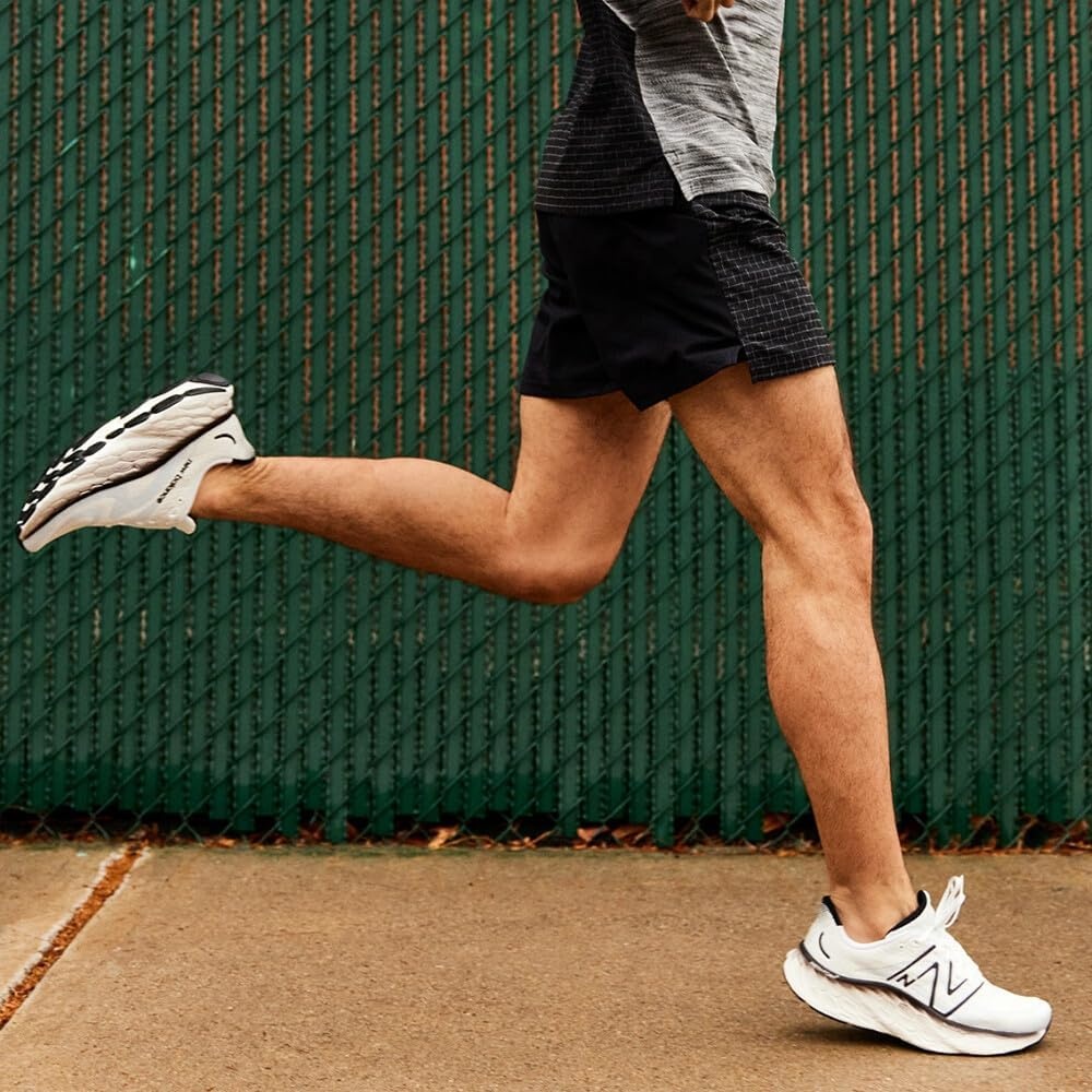 image:imageNew Balance mens Fresh Foam X More V4WhiteBlack MetallicBlack