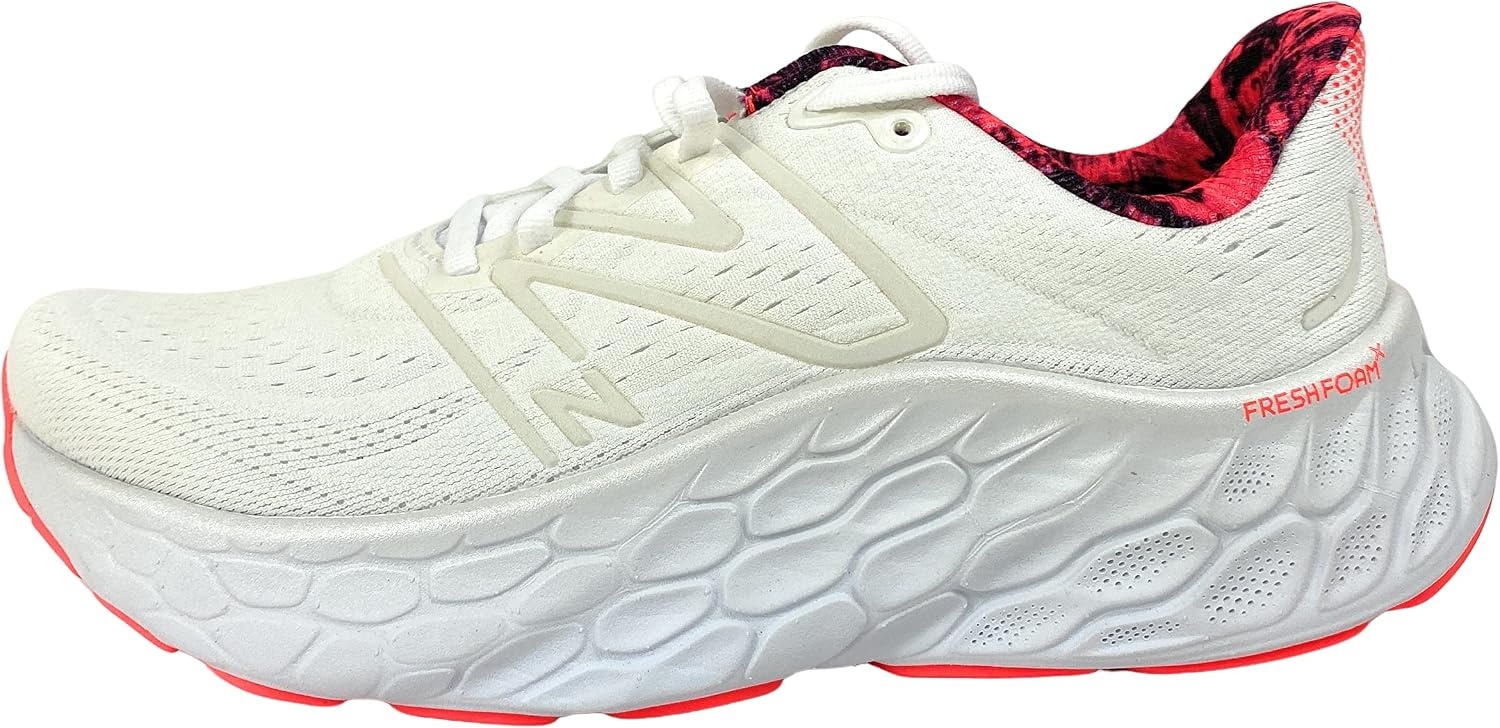 image:imageNew Balance mens Fresh Foam X More V4WhiteElectric Red