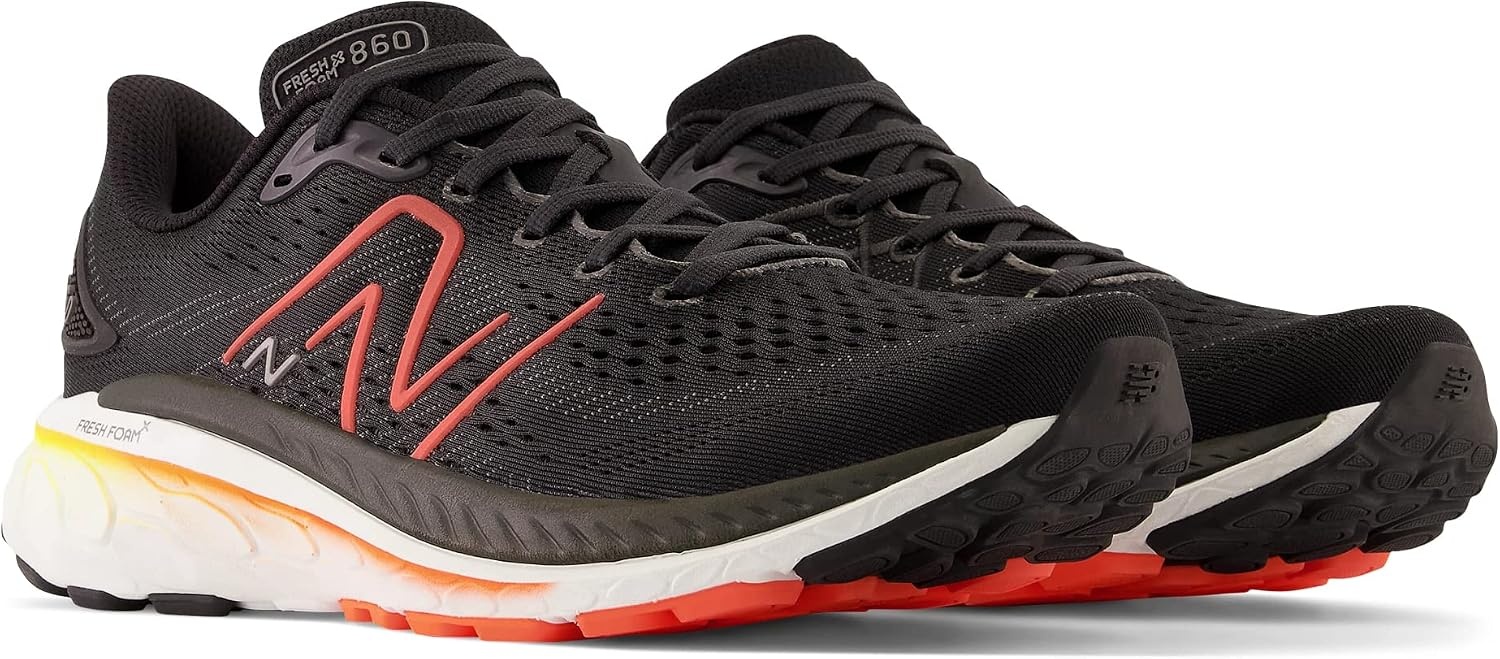 image:imageNew Balance womens Fresh Foam X Hierro V7 GoretexBlackNeon DragonflyHot Marigold