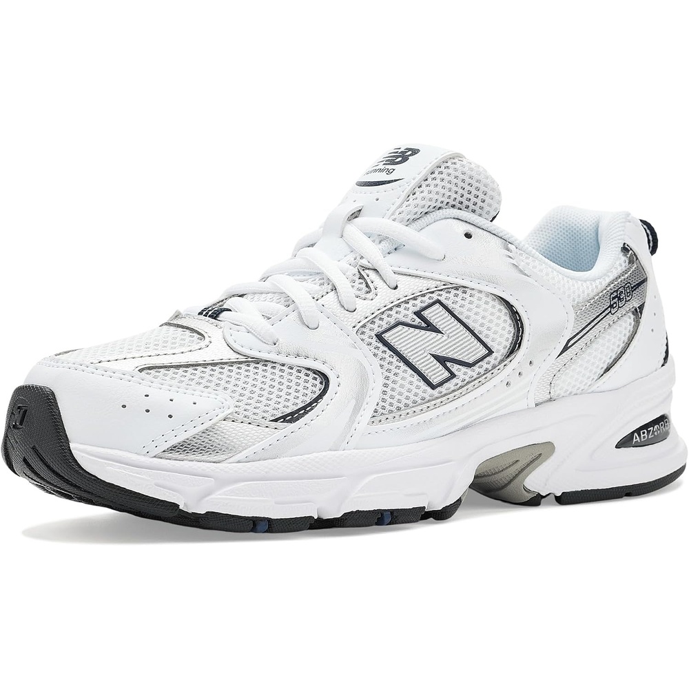 image:imageNew Balance Boys SneakersWhiteNatural IndigoSilver Metallic