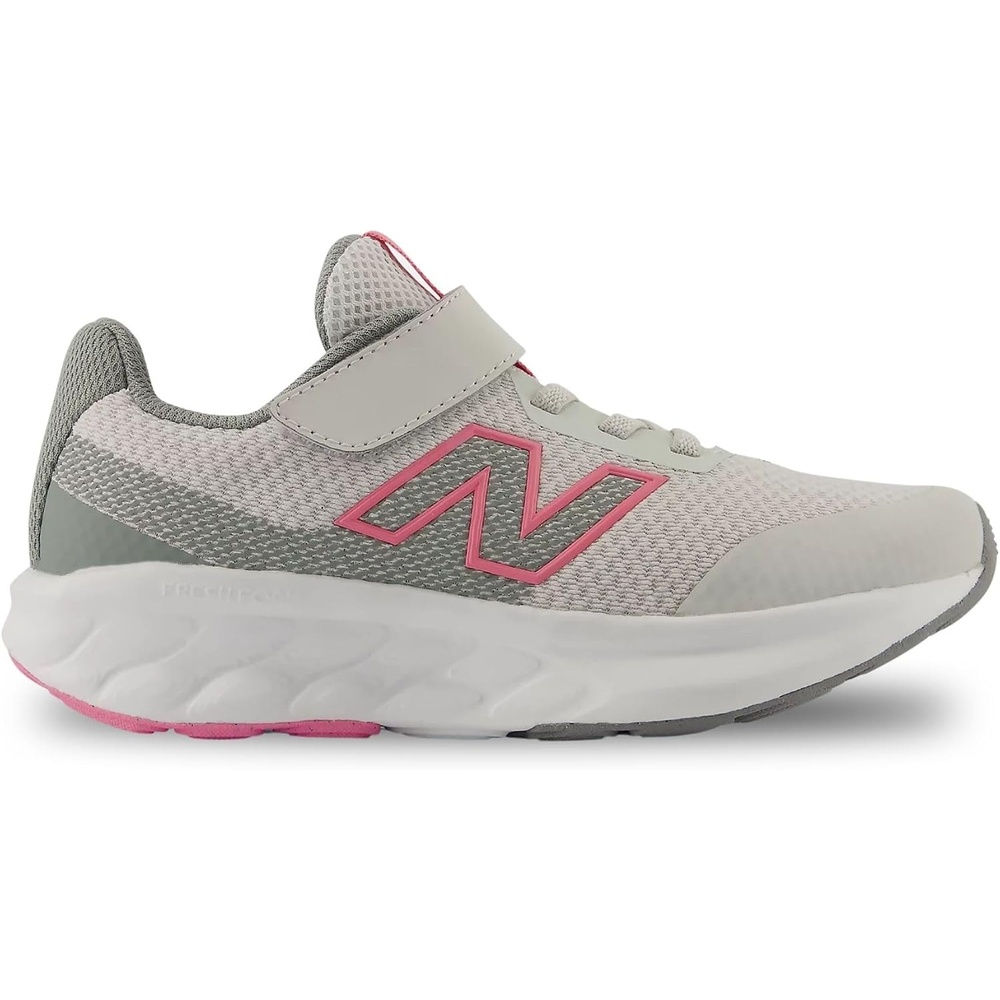 image:imageNew Balance Kids 520 Hook amp Loop Running Shoe Little KidGrey MatterSignal Pink