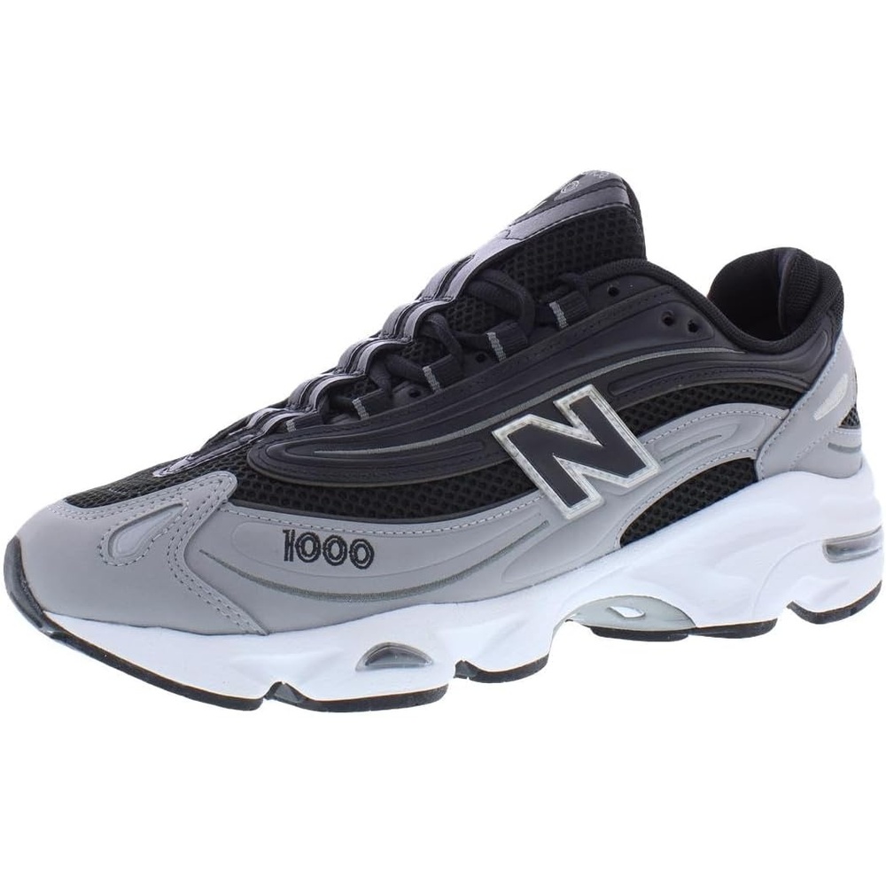 image:imageNew Balance Mens 1000 SneakersBlackGreyCore Black