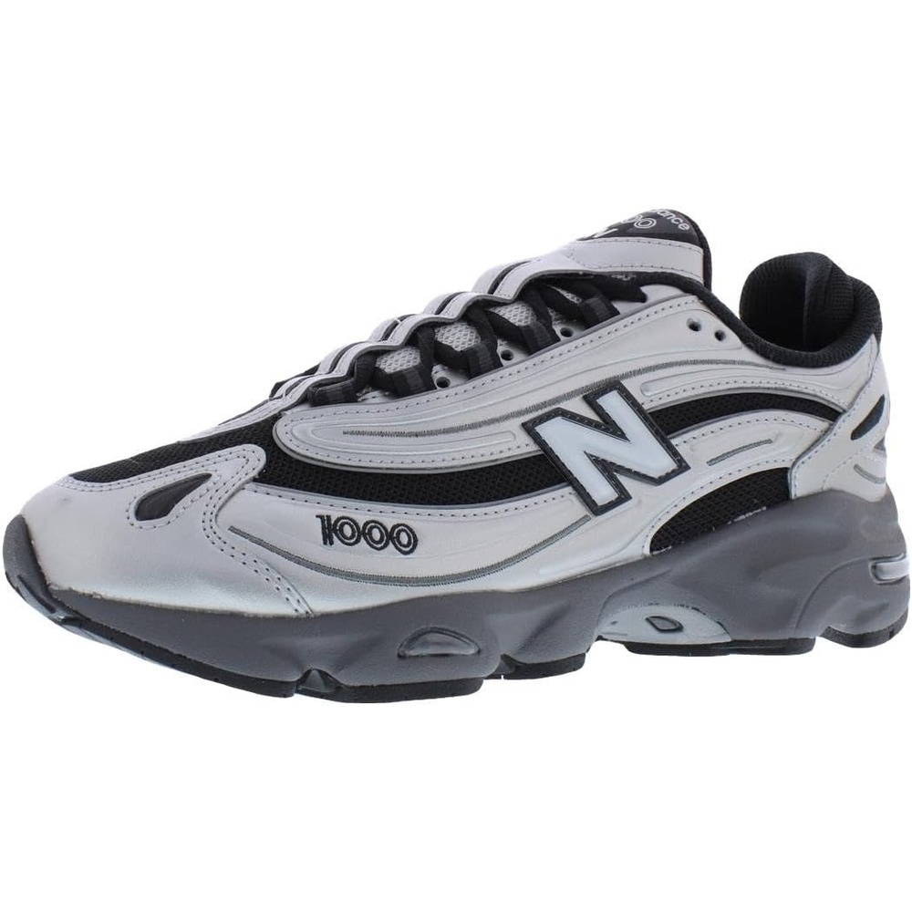 image:imageNew Balance Mens 1000 SneakersGreyForest GreenSilver Grey