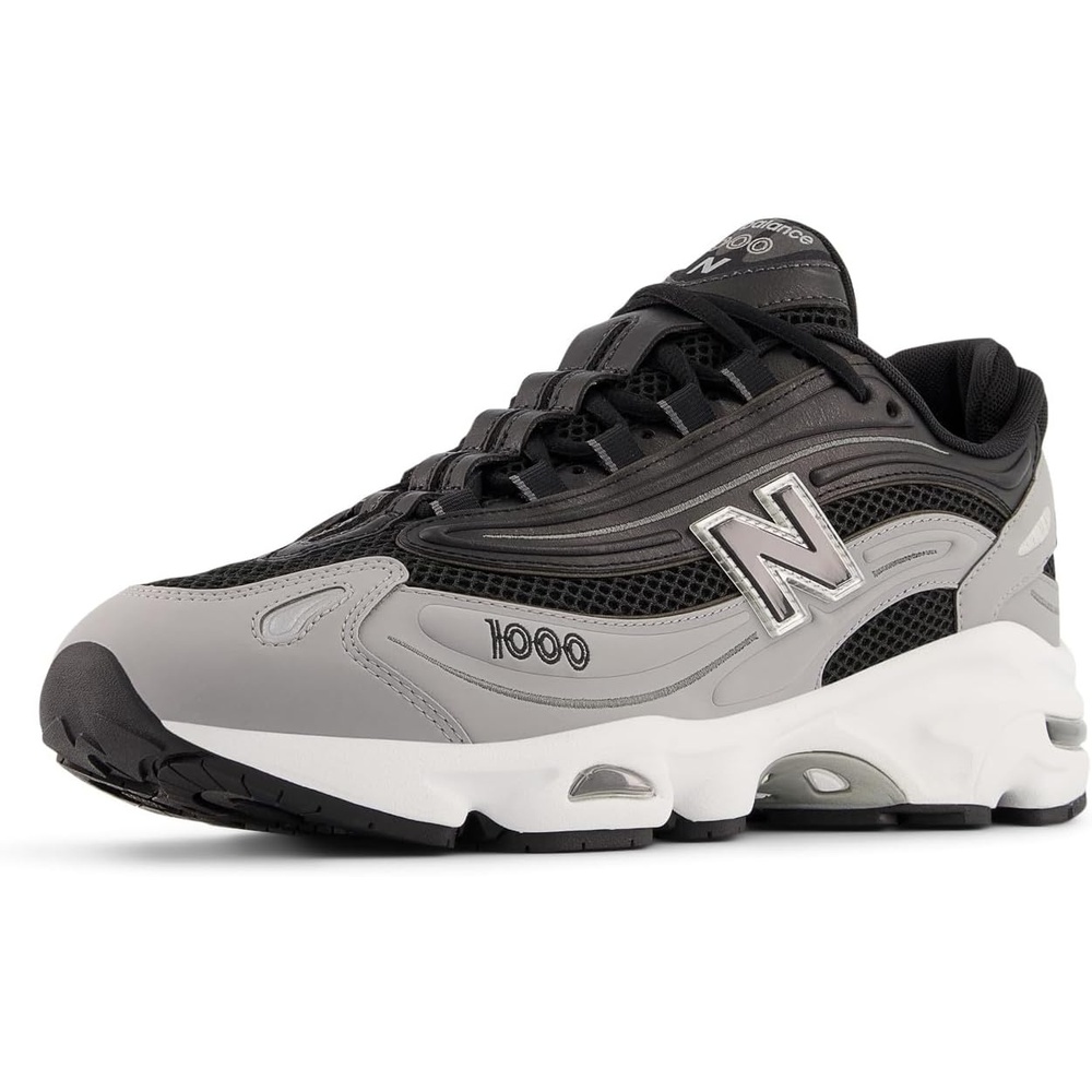 image:imageNew Balance Mens 1000 SneakersSlate GreyBlackWhite