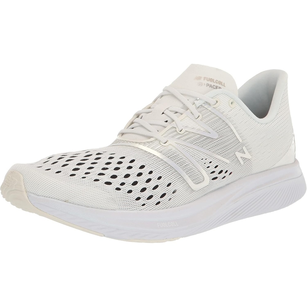 image:imageNew Balance Mens FuelCell Supercomp Pacer V1WhiteWhite IridescentSilver Metalic