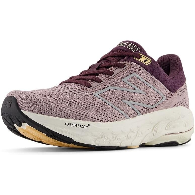 image:imageNew Balance Womens Fresh Foam X 860 V14Ice WinePlum BrownSilver Metallic