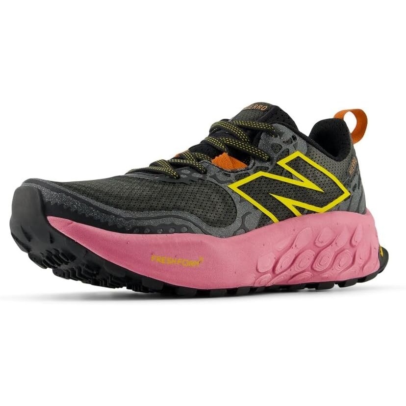 image:imageNew Balance Womens Fresh Foam X Hierro V8BlackReal PinkGinger Lemon