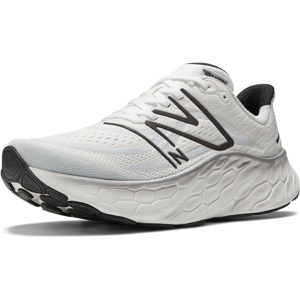 image:imageNew Balance mens Fresh Foam X More V4WhiteBlack MetallicBlack