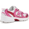 New Balance Boys’ Sneakers(Pink Satin/Shadow Red)