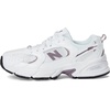 New Balance Boys’ Sneakers(White/Dark Ice Wine)