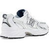 New Balance Boys’ Sneakers(White/Natural Indigo/Silver Metallic)