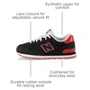 New Balance Kids 515 (Big Kid)(Black/True Red)
