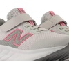 New Balance Kid’s 520 Hook & Loop Running Shoe (Little Kid)(Grey Matter/Signal Pink)