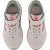 New Balance Kid’s 520 Hook & Loop Running Shoe (Little Kid)(Grey Matter/Signal Pink)
