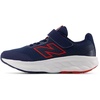 New Balance Kid’s 520 Hook & Loop Running Shoe (Little Kid)(Nb Navy/True Red)