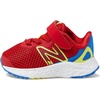 New Balance Kids’ Fresh Foam Arishi V4 Bungee(Team Red/Marine Blue/Cosmic Pineapple)