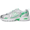 New Balance Men’s 530 Walking Shoes(Silver Metallic/Green Apple)