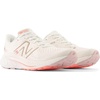 New Balance Womens Fresh Foam X 860 V13(White/Light Gold Metallic/Grapefruit)
