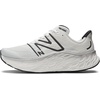 New Balance mens Fresh Foam X More V4(White/Black Metallic/Black)
