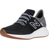 New Balance Kid’s Fresh Foam Roav V1 Lace-up Running Shoe Sneaker, Black/Light Aluminum, 5 Wide Big Kid