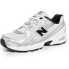 New Balance Men’s MC996 Lightweight Tennis Shoe(White/Metallic Silver)
