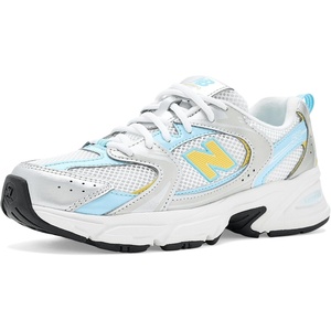 New Balance Boys’ Sneakers(Light Silver Metallic/Cloud Blue)