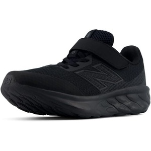 New Balance Kid’s 520 Hook & Loop Running Shoe (Little Kid)(Black/Black)