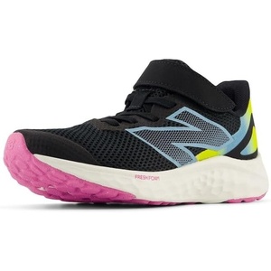 New Balance Kids’ Fresh Foam Arishi V4 Bungee(Black/Real Pink/Chrome Blue)