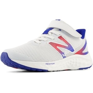 New Balance Kids’ Fresh Foam Arishi V4 Bungee(Quartz Grey/Team Royal/Team Red)